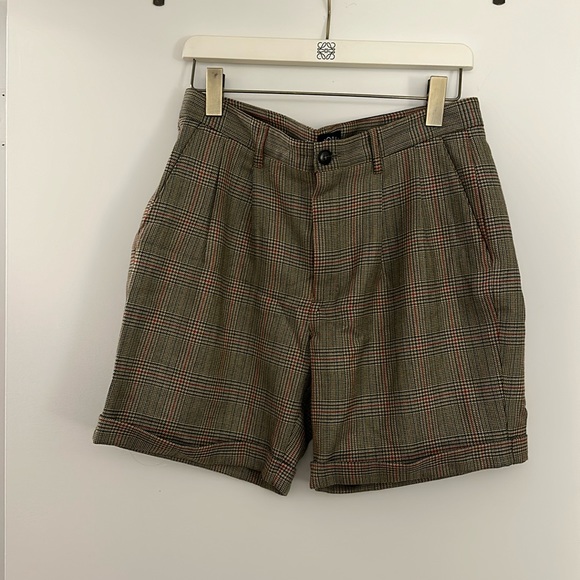 Noah NYC Other - Noah NY Double-Pleat Tartan Shorts, size 34